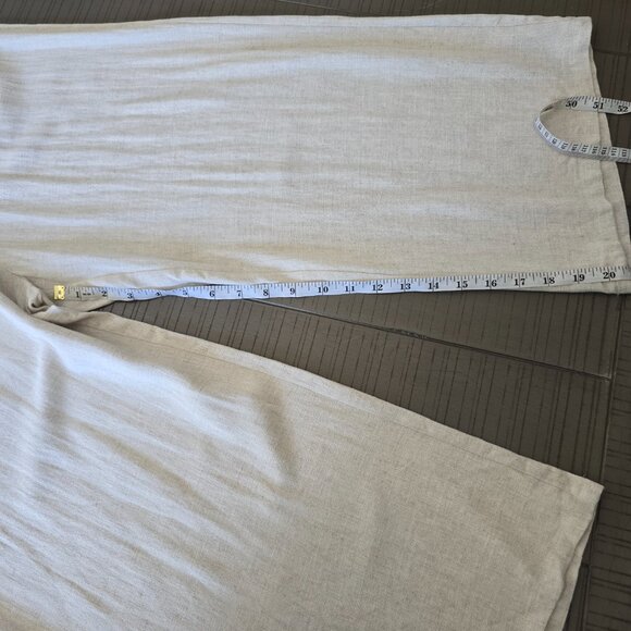 HYFVE - Neutral Puff Sleeve Wide Leg Jumpsuit - Size Small - Picture 13 of 13